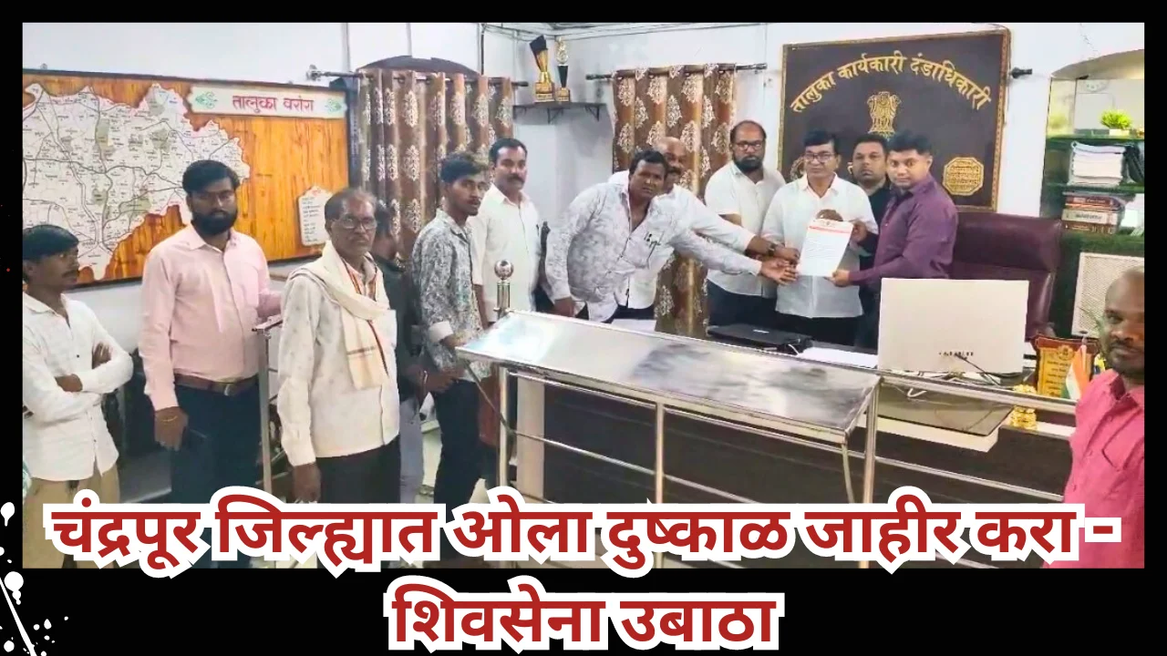 Heavy Rain : चंद्रपूर जिल्ह्यात ओला दुष्काळ जाहीर करा – शिवसेना उबाठा गटाची मागणी